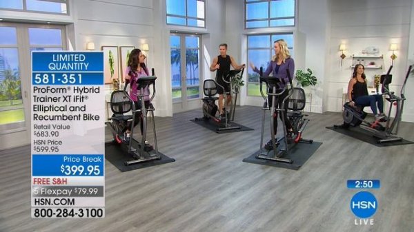 ProForm Hybrid Trainer XT Elliptical Recumbent Bike