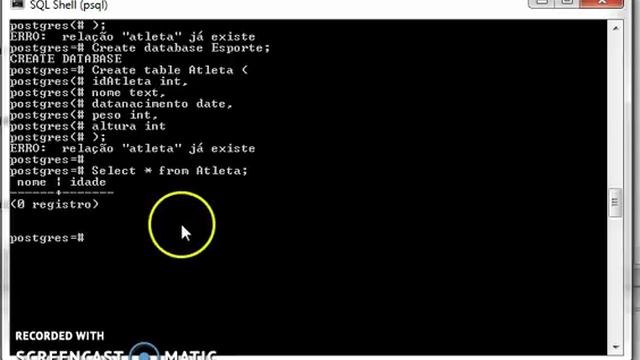 Comandos basicos Postgres SQL Shell смотреть онлайн