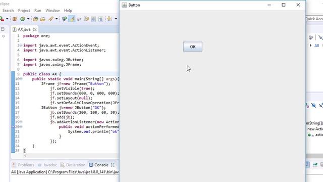11 | انشاء زر JButton و اضافة حدث ActionListener بلغة جافا | Java GUI Tutorial смотреть онлайн