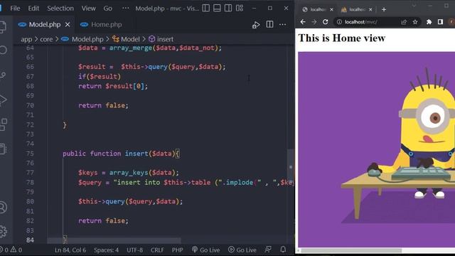8 - PHP MVC framework from scratch update delete смотреть онлайн