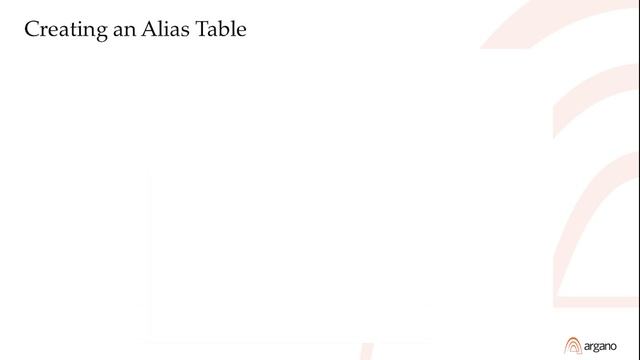 How to Use Alias Tables to Facilitate Reporting смотреть онлайн