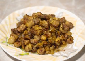 Поджарка из свинины по-одесски