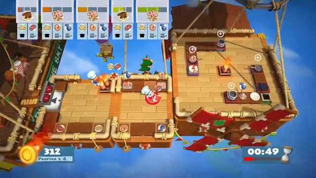 Overcooked 2 con Amigos Xbox Ep 2 Lets play 2 Español смотреть онлайн