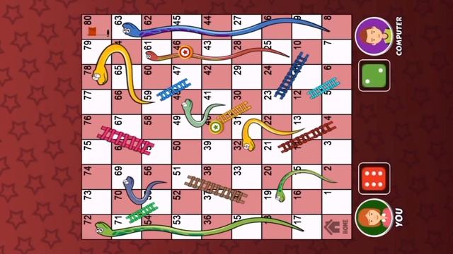 Ludo snakes and ladder gameplay | Game of ladders and snakes | Gaming sabir смотреть онлайн