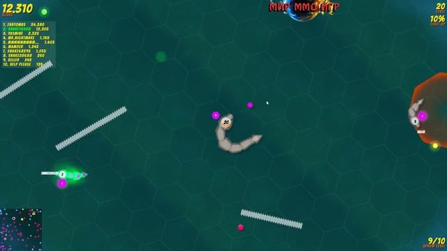 Supersnake.io - Змея мутант смотреть онлайн