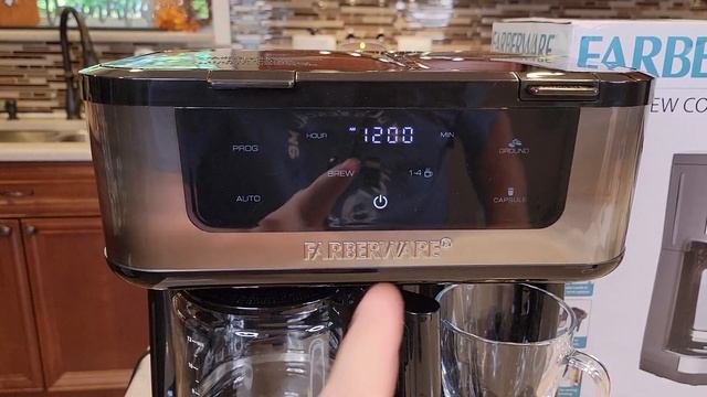 Farberware Dual Brew Coffee Maker HOW TO SET TIME & PROGRAM AUTO BREW смотреть онлайн
