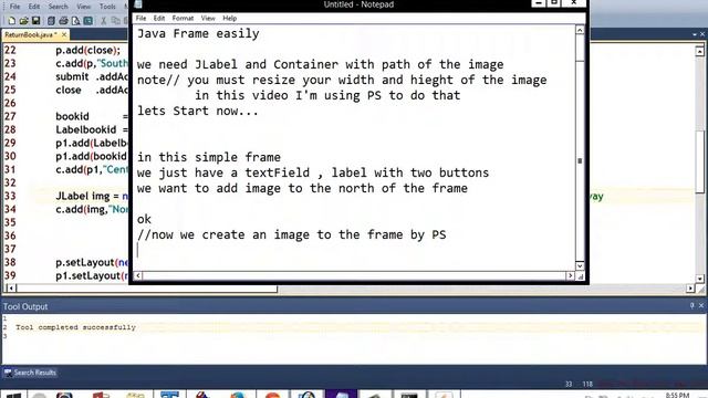 Add Image to JAVA Frame JAVA PROGRAMMING GUI смотреть онлайн