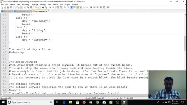 Lecture 33: website javascript switch statemen Programming Tutorial in Amharic | በአማርኛ смотреть онлайн