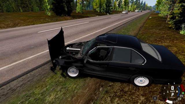 ОПАСНЫЙ ОБГОН! МАЛО МОЩНОСТИ! - BeamNg Drive смотреть онлайн