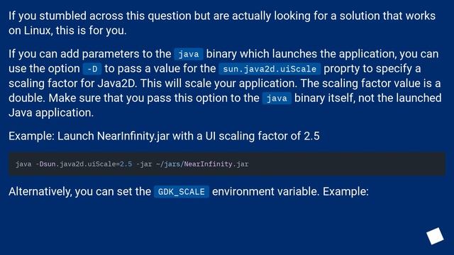 How do I run Java apps upscaled on a high-DPI display? смотреть онлайн