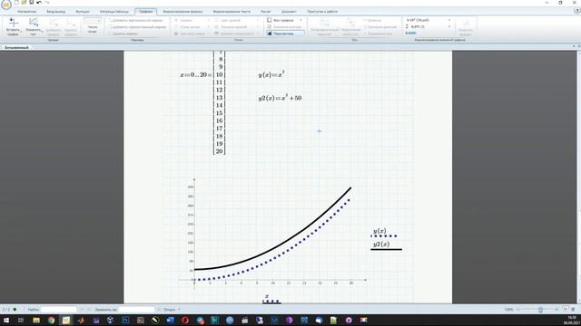 Mathcad Prime. Урок 2 - Построение графиков смотреть онлайн
