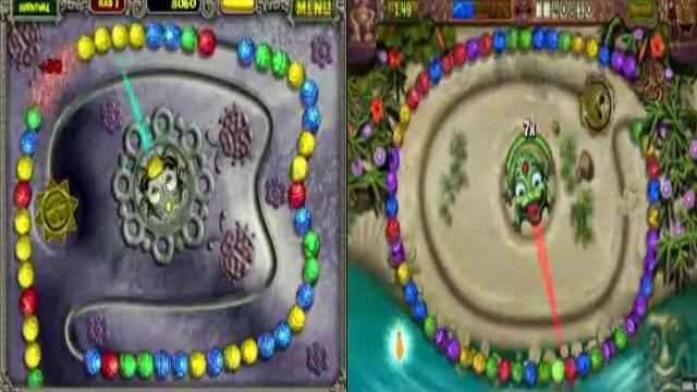 Zuma Deluxe VS Zuma Revenge смотреть онлайн
