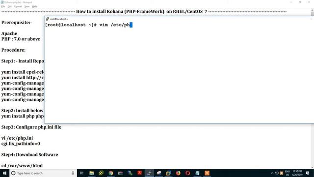 how to install #kohana centos 7 (PHP Framework) смотреть онлайн