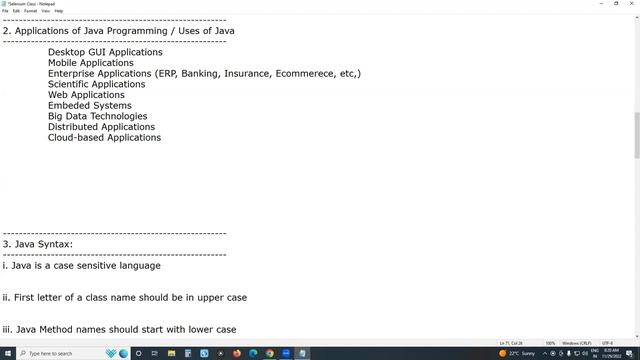 Applications of Java | Uses of Java | Purposes of Java | G C Reddy Software Testing | смотреть онлайн
