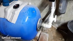 Травит (не исправен) ниппель в гидроаккумуляторе + обзор входного гидроузла в дом