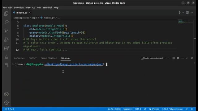 "How to Solve the Django Error: Adding Non-Nullable Field Without Default to Employee Model" смотреть онлайн