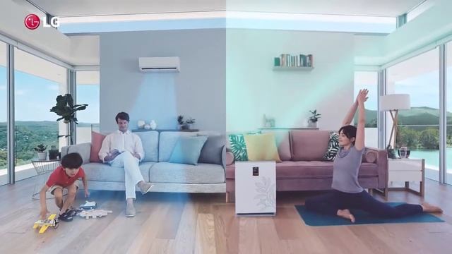LG DUALCOOL & PURE (2in1) légkondicionáló légtisztitással, légszűrű funkcióval смотреть онлайн
