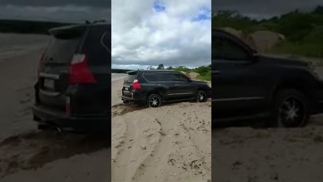 Lexus GX 460 езда по песку