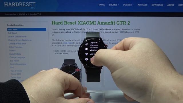 HARD RESET XIAOMI Amazfit GTR 2 – Erase Storage / Restore Defaults смотреть онлайн