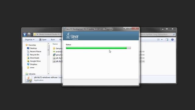 Tutorial Android Studio Indonesia - Install Java Development Kit JDK смотреть онлайн