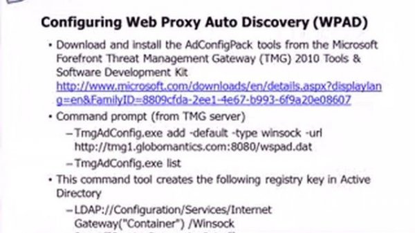 8 configuring tmg client software