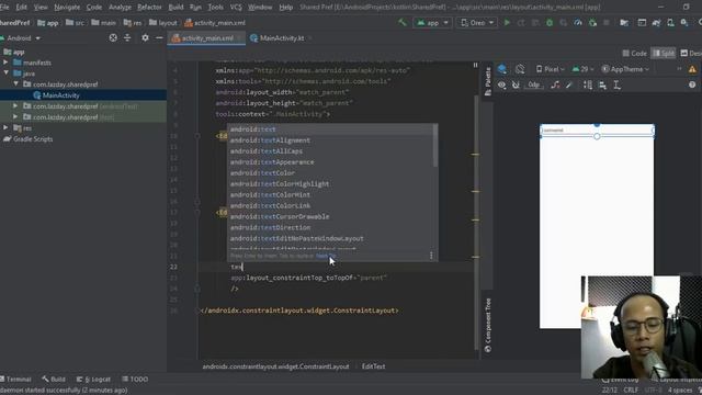 Kotlin Android SharedPreferences - Membuat Tampilan Login [ConstraintLayout] [1/4] смотреть онлайн
