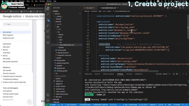React native 2023 Live - Firebase Admob [ Banner & Full Screen ] смотреть онлайн
