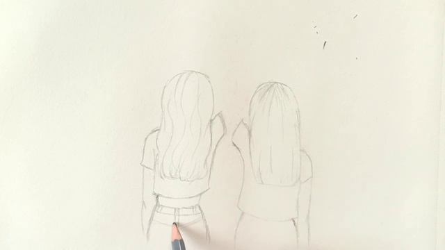 How To Draw Best Friends (bff) Easy | Step By Step