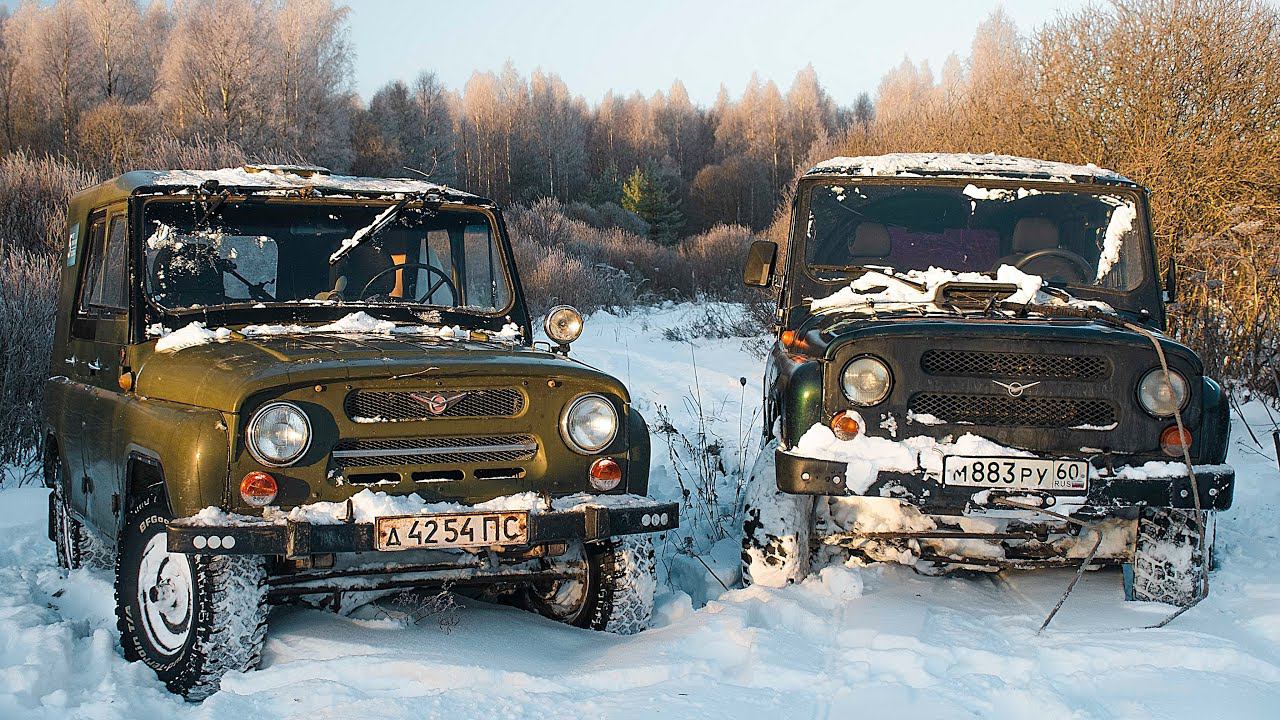 Козел и Охотник | УАЗ 469 и УАЗ Хантер - абсолютно разные авто | Атмосфера УАЗ 469 в зимнем лесу смотреть онлайн