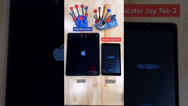 Apple VS Alcatel Which one powers on first?! ? #alcatel #ipad #tablets #android смотреть онлайн
