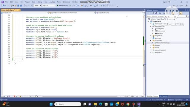 MVC Export Excel Tutorial | ClosedXML Tutorial | Export Excel Data in MVC смотреть онлайн