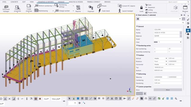 Find and fix overlapping numbers in Tekla Structures смотреть онлайн