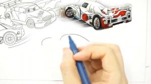 Compilation CARS 2 Tokyo Race Italy Race Drawing and Coloring Pages | Tim Tim TV