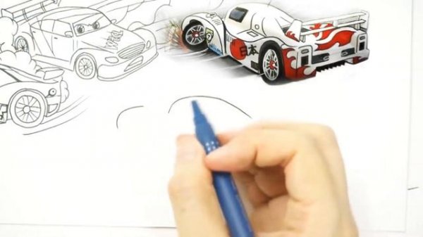 Compilation CARS 2 Tokyo Race Italy Race Drawing and Coloring Pages | Tim Tim TV