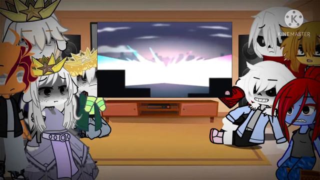 Undertale reacts to Sans Papyrus Gaster vs Betty Glitchtale смотреть онлайн