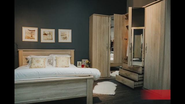 Спальня Диана (дуб сонома) фабрика мебели ЗАРЕЧЬЕ смотреть онлайн