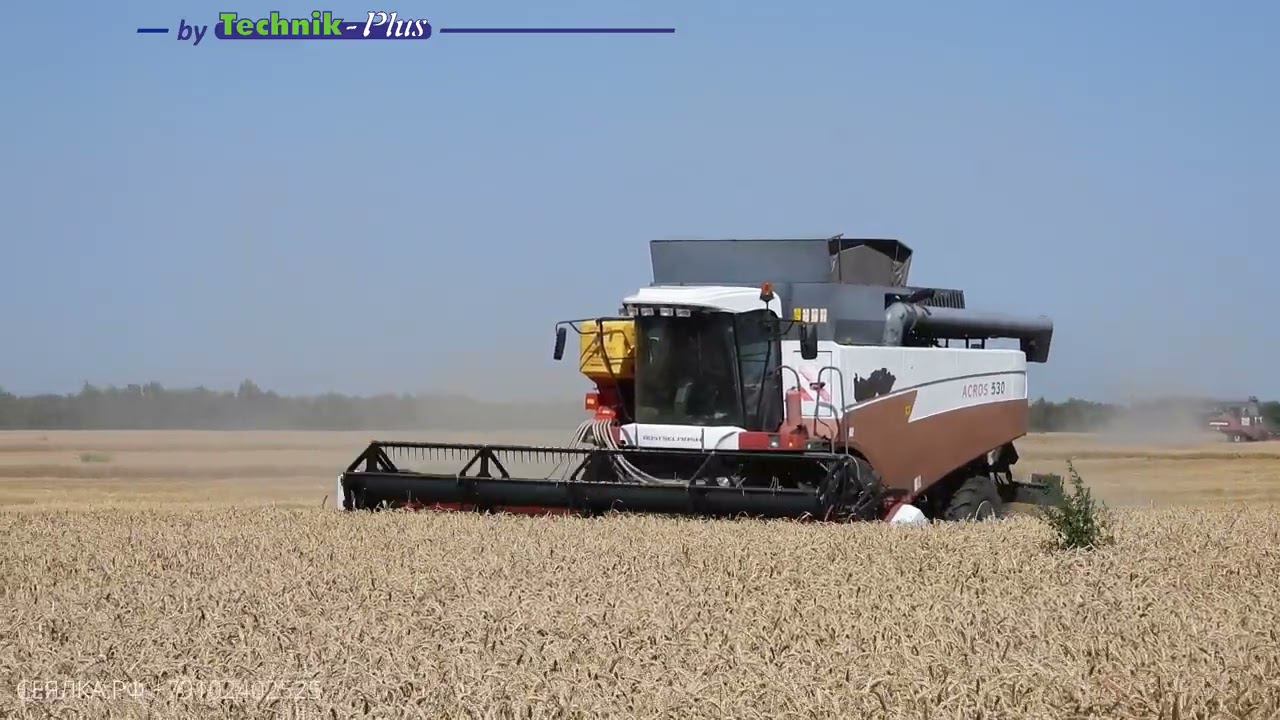 Техник плюс сеялка на комбайн Ростсельмаш /Technik plus seeder for grain harvester смотреть онлайн