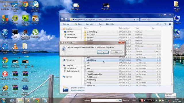 How To Delete Temporary Files - Windows 7