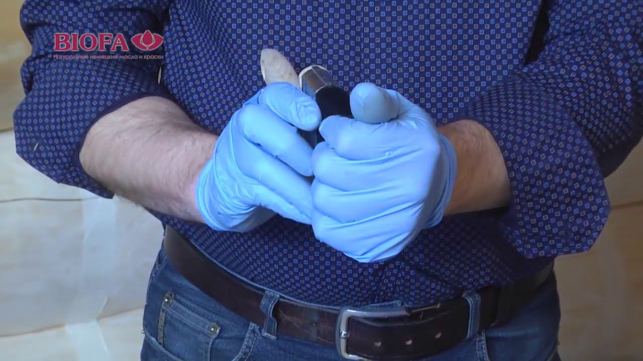 BIOFA. Как правильно наносить масла и краски.