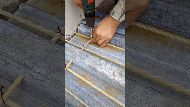 Композитная арматура. Вязка проволокой шуруповертом с крючком смотреть онлайн