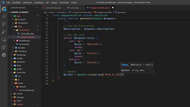 Create an AI Image Generator with Laravel 9 & Open AI (ITA) 3 - Generating the Image смотреть онлайн