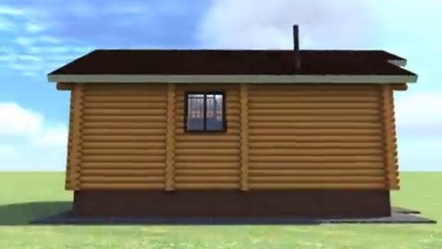 сруб 7х11 из бревен 26 см (сосна, кедр, лиственница). смотреть онлайн