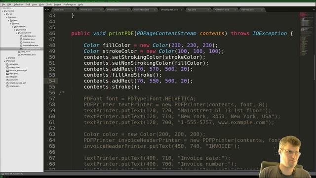 Invoice creation part 7 (Java by Example) смотреть онлайн