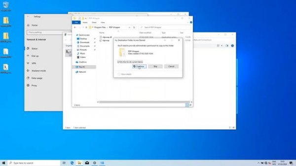 RDP Wrapper 100% working on Windows 10 version 1909 & 2004