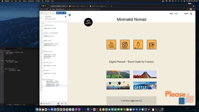 How to move and position custom logo in WordPress website | 2021 смотреть онлайн