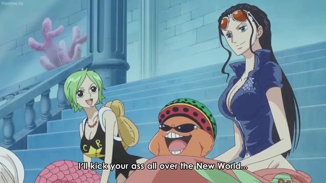 Robin found out about Poseidon on fishman island, Jinbe talk about clash Aokiji Vs. Akainu смотреть онлайн