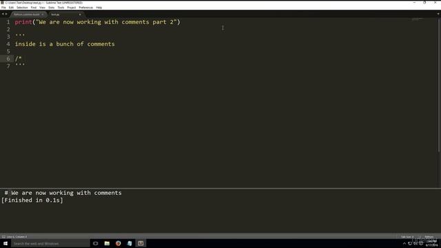 python beginner to advance tutorials: Multi line Comments смотреть онлайн
