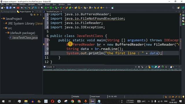 Java Tutorial #82 - Java BufferedReader Class with Examples (File Handling) смотреть онлайн