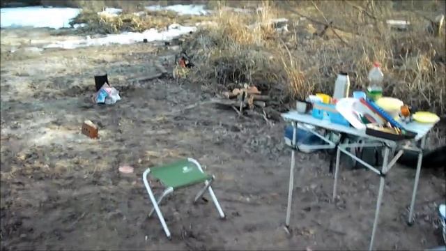 20-21 марта 2015, рыбалка Бронницы (Подмосковье), первая вода, ночевка, обогреватель в палатку смотреть онлайн