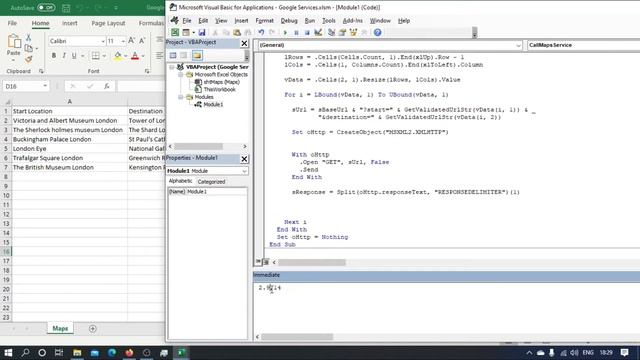(07) Run Google Services From Excel VBA: Google Maps In Excel (05) смотреть онлайн